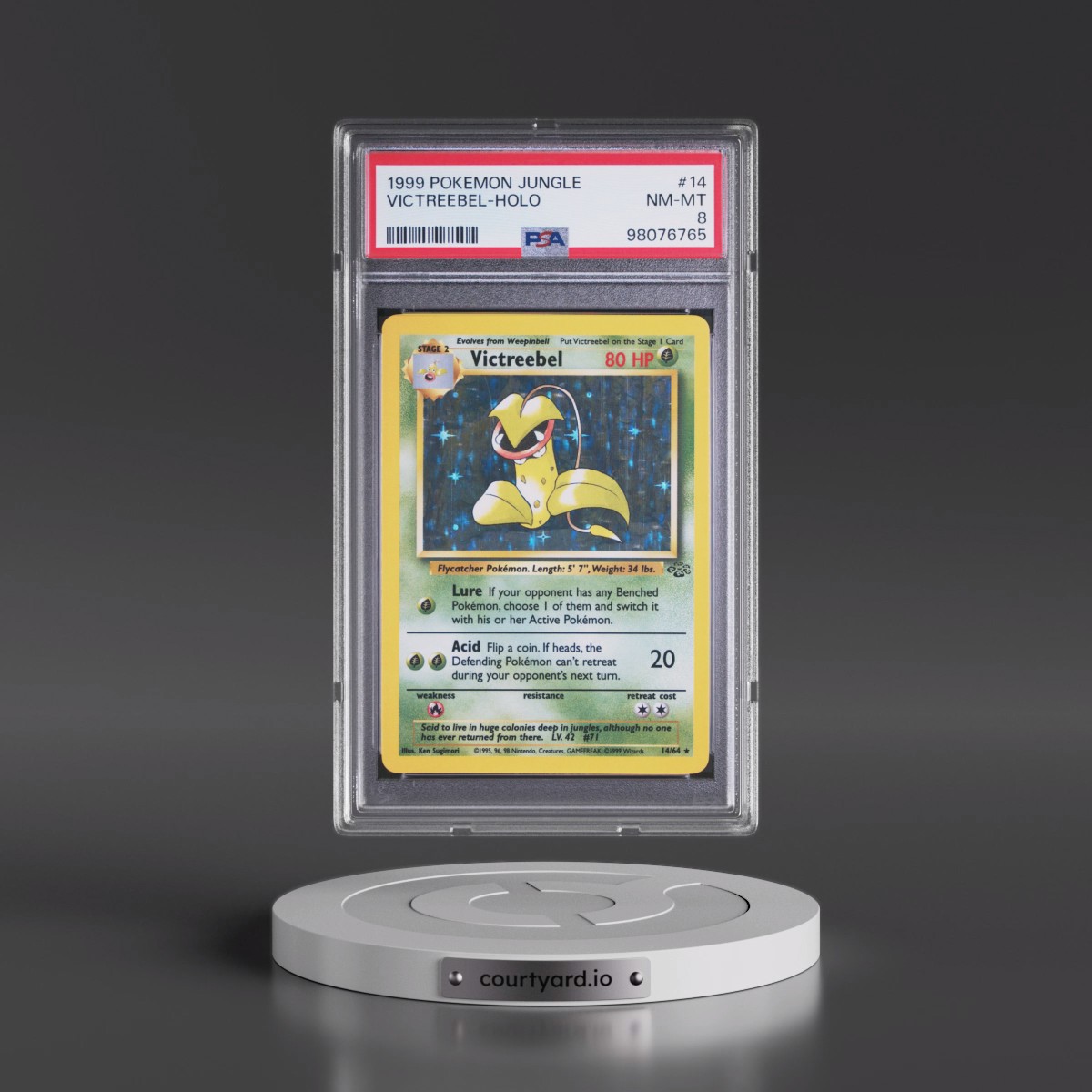 1999 Pokémon Jungle #14 Victreebel - Holo (PSA 8 NM-MT)