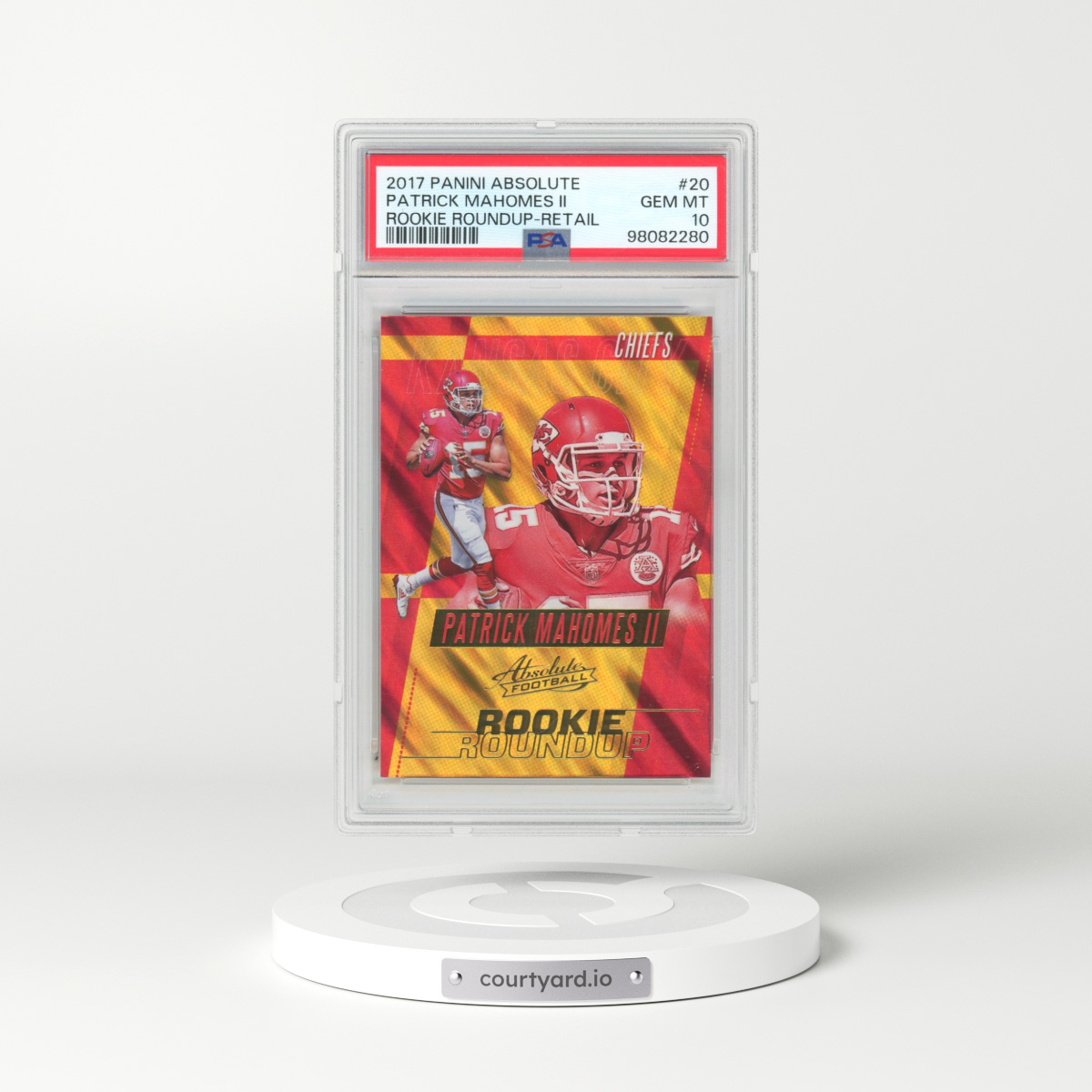 2017 Panini Absolute Rookie Roundup #20 Patrick Mahomes II - Retail (PSA 10 GEM MINT)