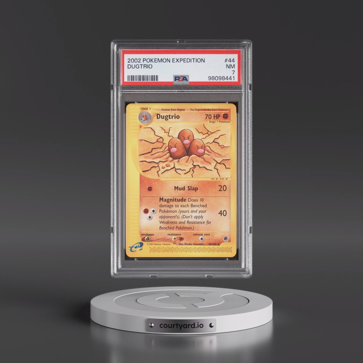2002 Pokémon Expedition #44 Dugtrio (PSA 7 NM)