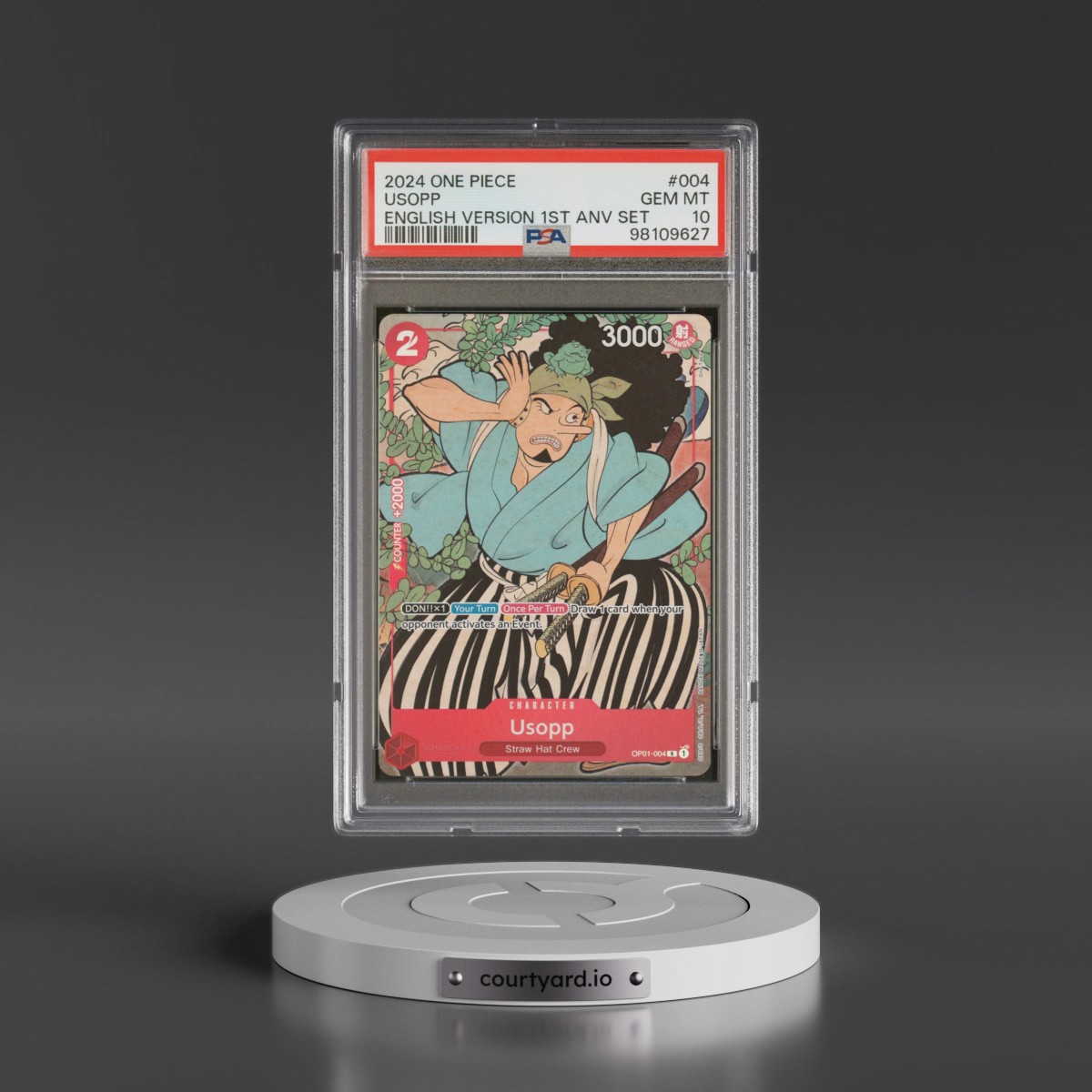 2024 One Piece English Version 1st Anniversary Set #004 Usopp (PSA 10 GEM MINT)