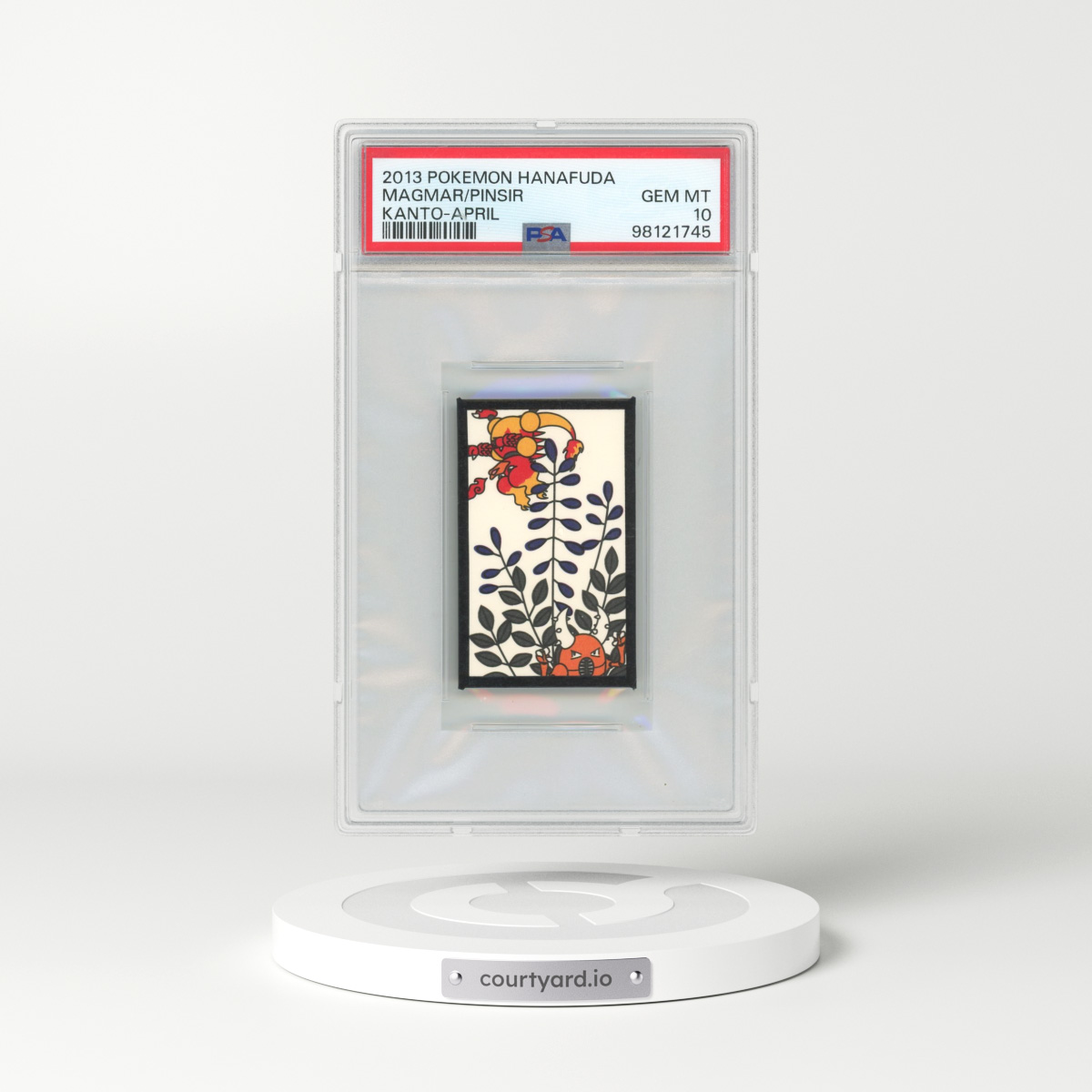 2013 Pokémon Hanafuda Kanto Magmar/Pinsir - April (PSA 10 GEM MINT)