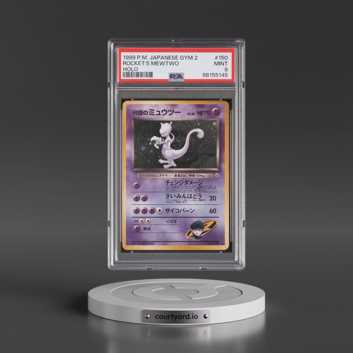 1999 Pokémon Gym 2 #150 Rocket's Mewtwo - Holo (PSA 9 MINT)
