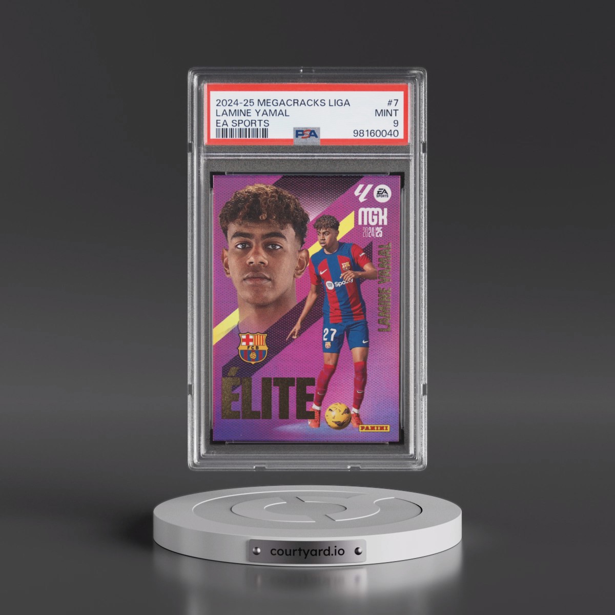 2024 Panini Megacracks Mgk Laliga EA Sports #7 Lamine Yamal (PSA 9 MINT)