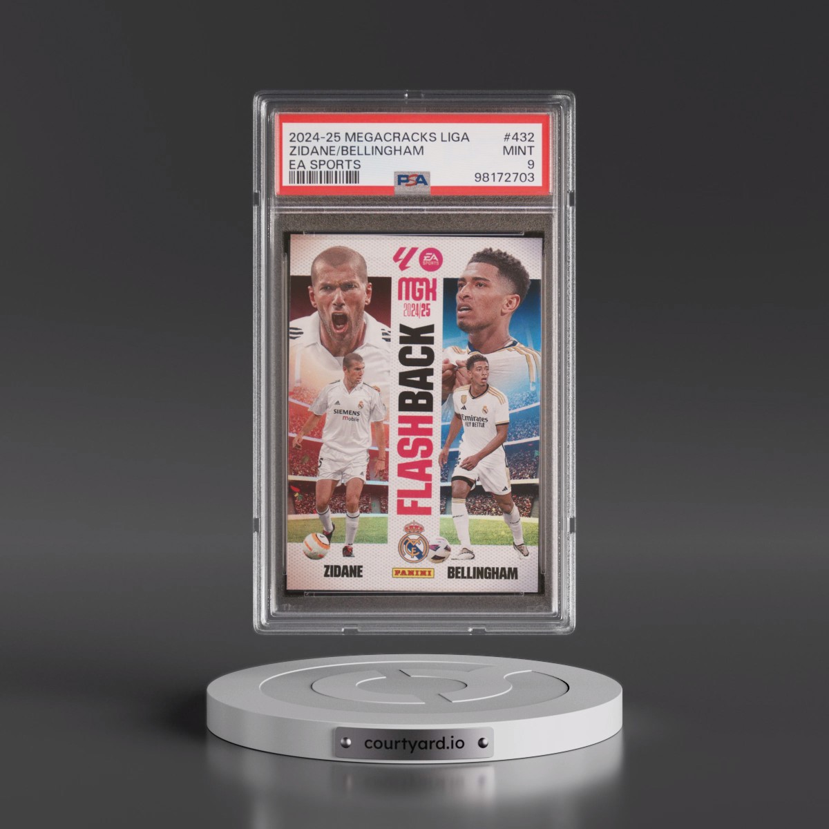 2024 Panini Megacracks Mgk Laliga EA Sports #432 Jude Bellingham/Zidane (PSA 9 MINT)