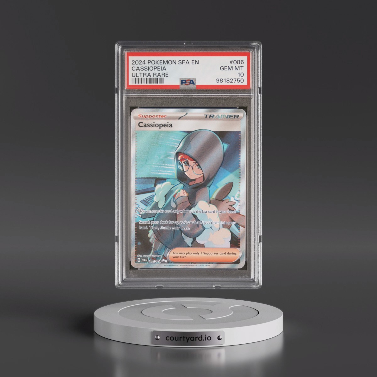 2024 Pokémon Sfa EN-Shrouded Fable #086 Cassiopeia - Ultra Rare (PSA 10 GEM MINT)
