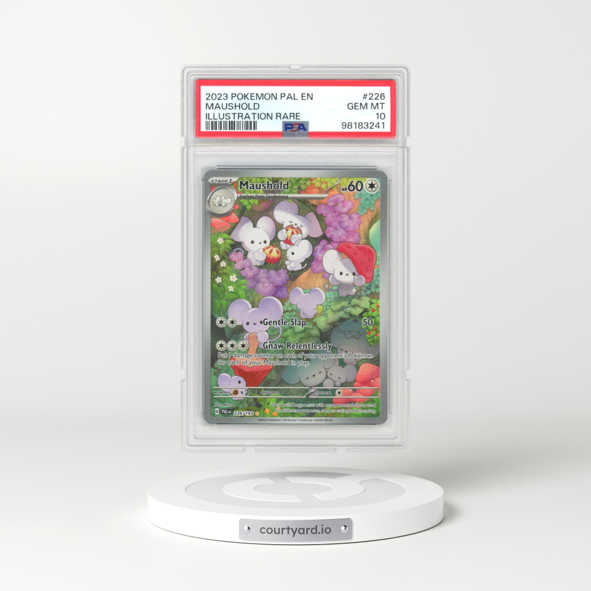 2023 Pokémon Pal EN-Paldea Evolved #226 Maushold - Illustration Rare (PSA 10 GEM MINT)