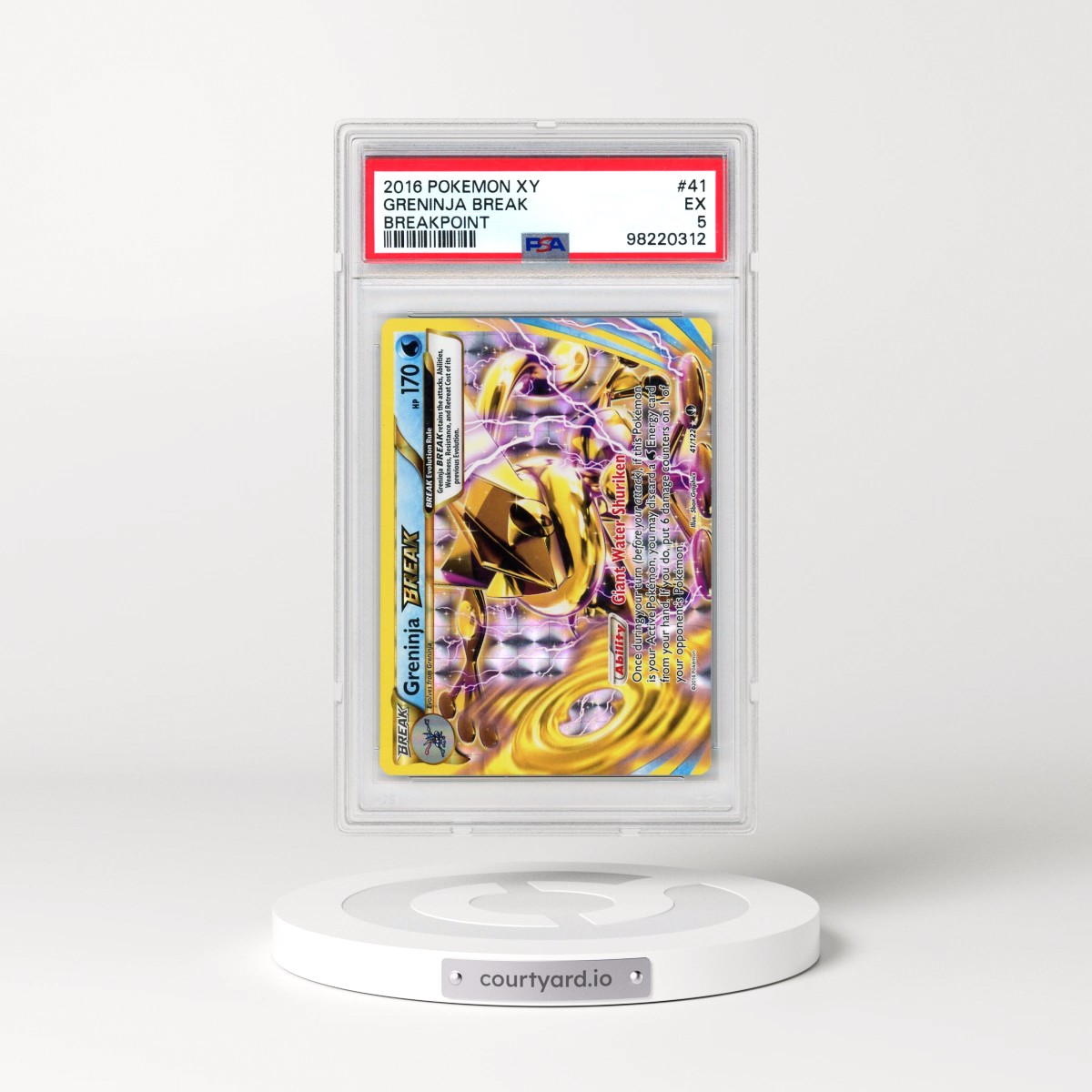 2016 Pokémon XY Breakpoint #41 Greninja Break (PSA 5 EX)
