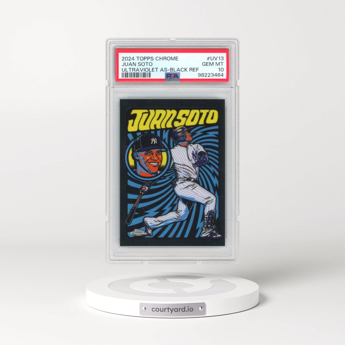 2024 Topps Chrome Ultraviolet All-Stars #UV13 Juan Soto - Black Refractor (PSA 10 GEM MINT)