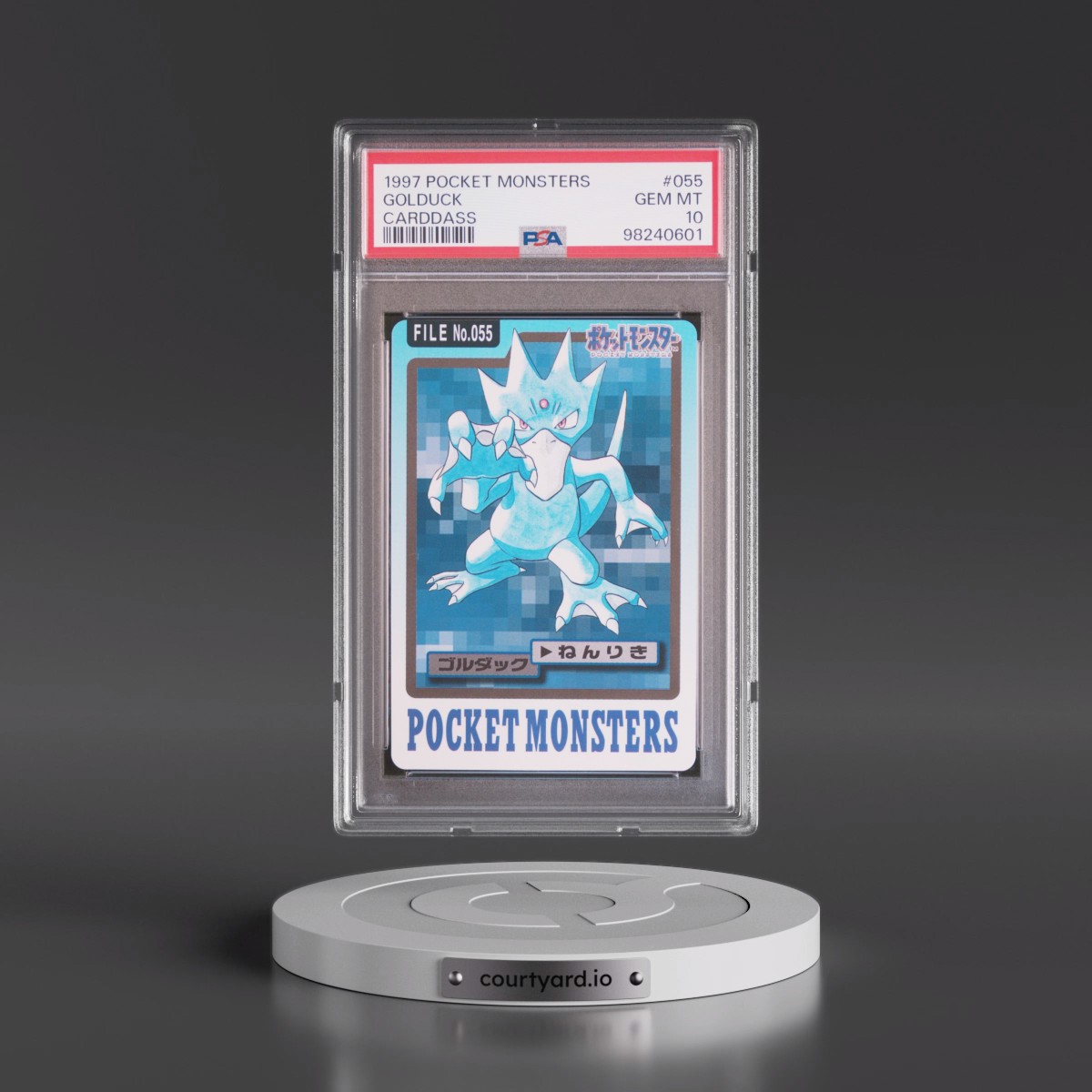 1997 Pocket Monsters Carddass #055 Golduck (PSA 10 GEM MINT)