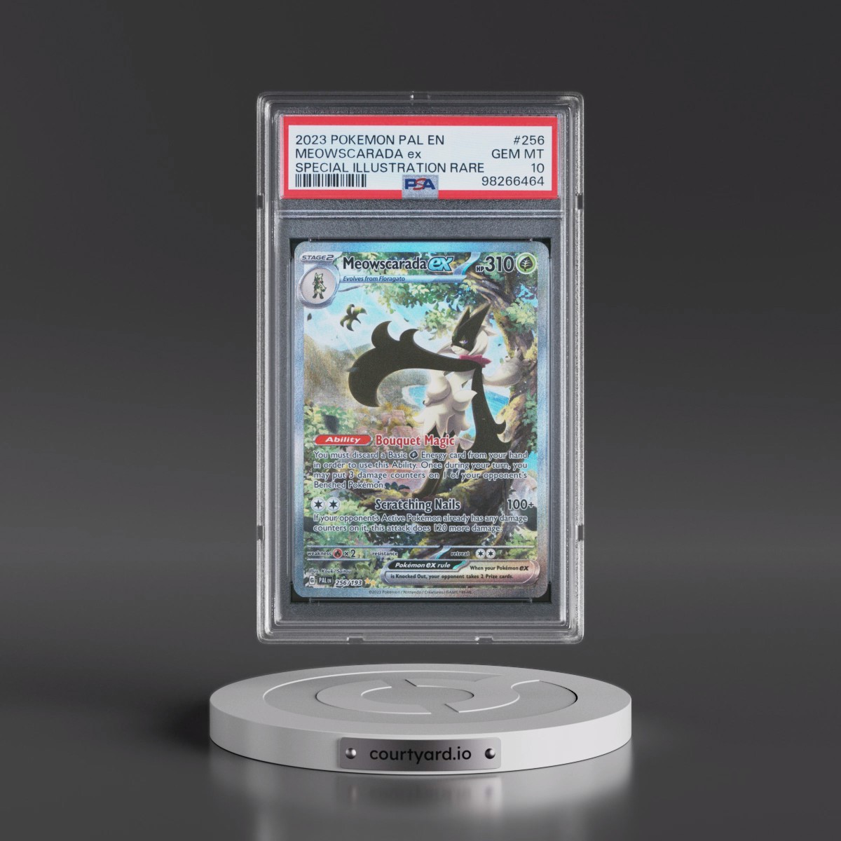 2023 Pokémon Pal EN-Paldea Evolved #256 Meowscarada EX - Holo Special Illustration Rare (PSA 10 GEM MINT)