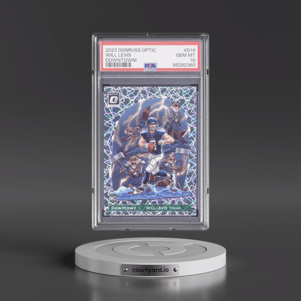 2023 Panini Donruss Optic Downtown! #D14 Will Levis (PSA 10 GEM MINT)