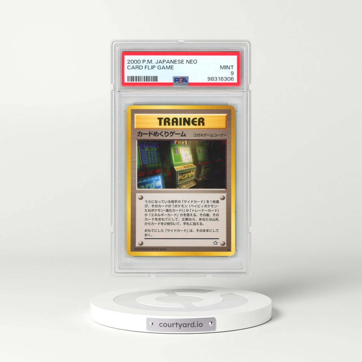 2000 Pokémon Neo Card Flip Game (PSA 9 MINT)