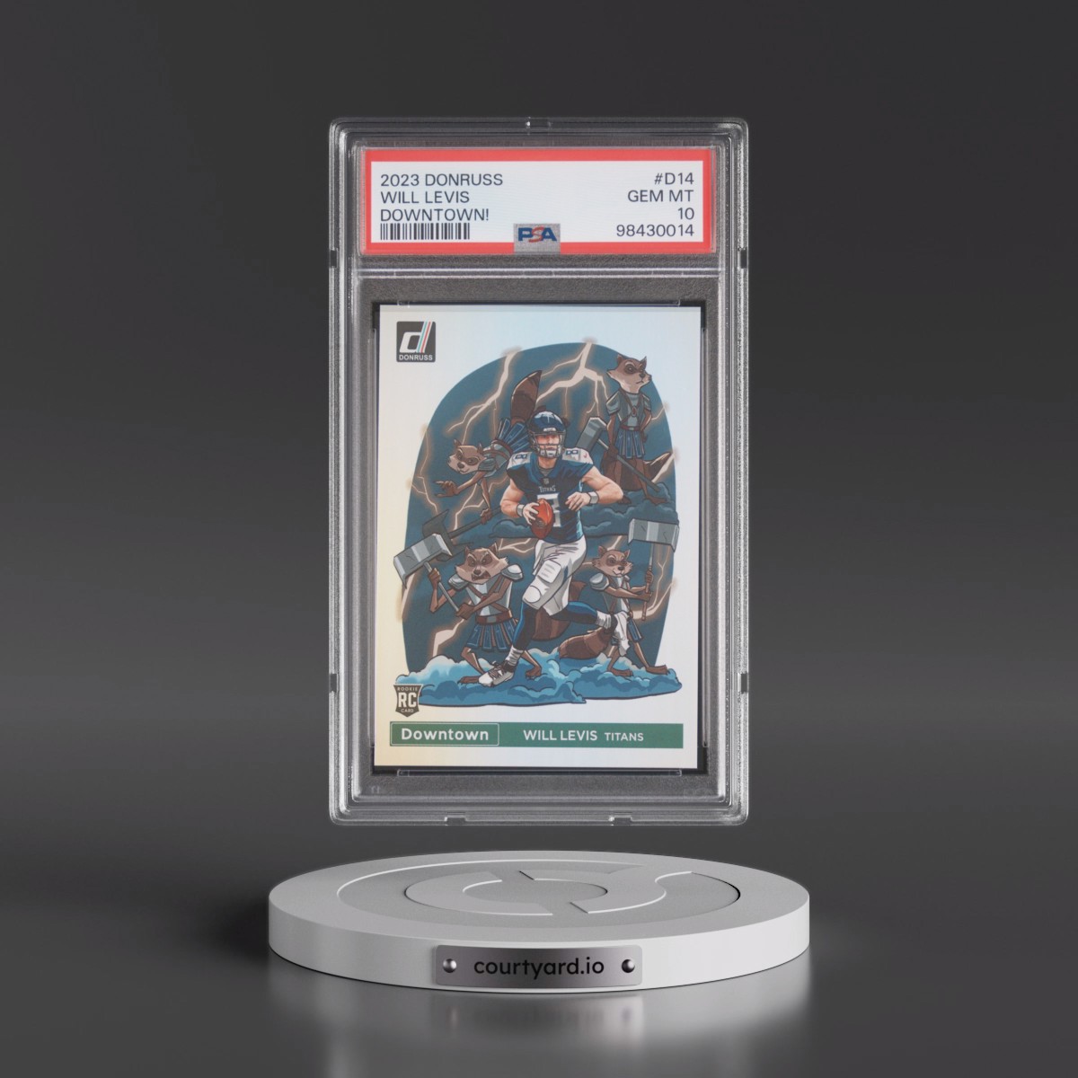 2023 Panini Donruss Downtown! #D14 Will Levis (PSA 10 GEM MINT)