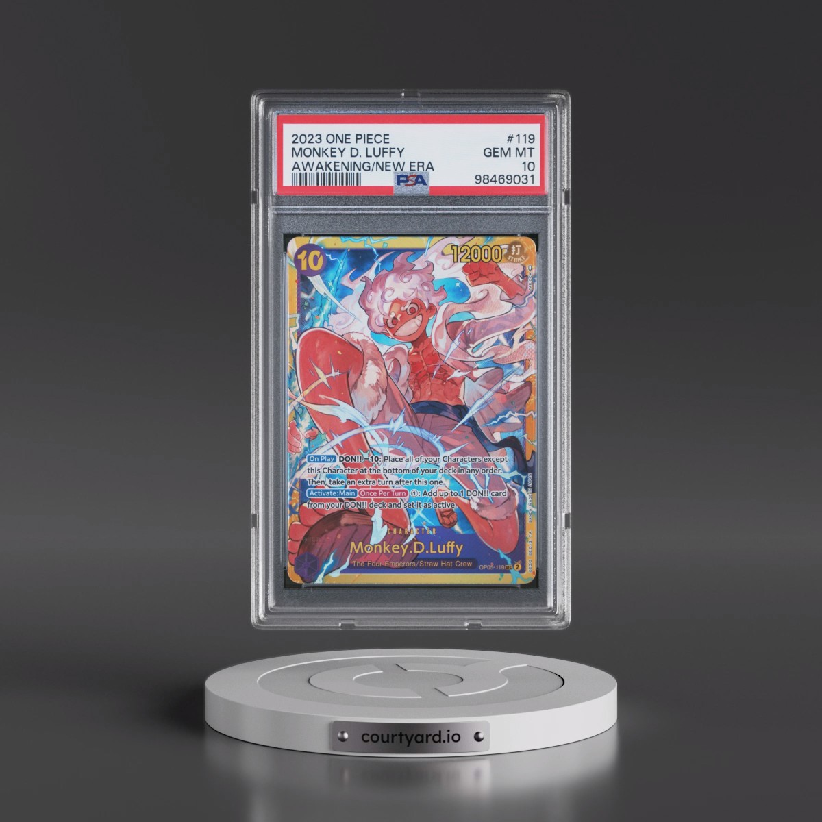 2023 One Piece OP05-Awakening of the New Era #119 Monkey D. Luffy (PSA 10 GEM MINT)