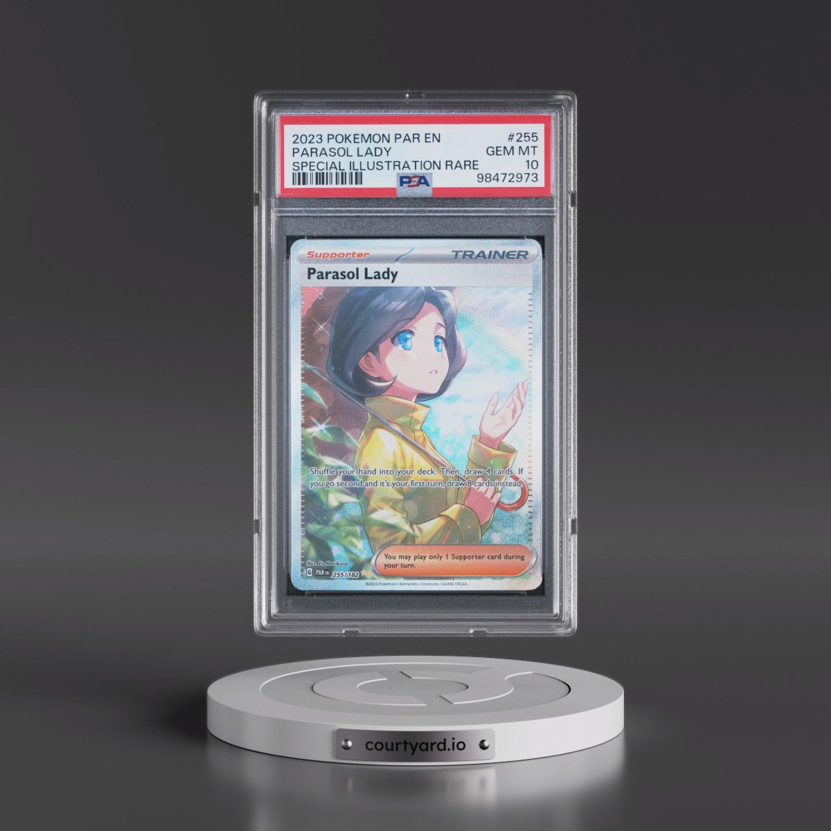 2023 Pokémon Par EN-Paradox Rift #255 Parasol Lady - Special Illustration Rare (PSA 10 GEM MINT)