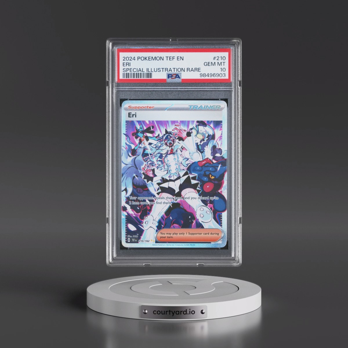 2024 Pokémon Tef EN-Temporal Forces Eri - Special Illustration Rare #210 PSA 10