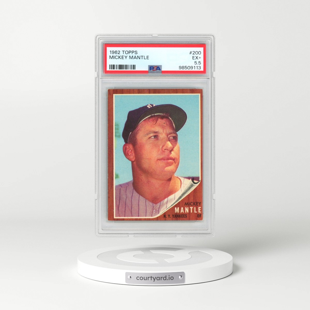 1962 Topps #200 Mickey Mantle (PSA 5.5 EX+)