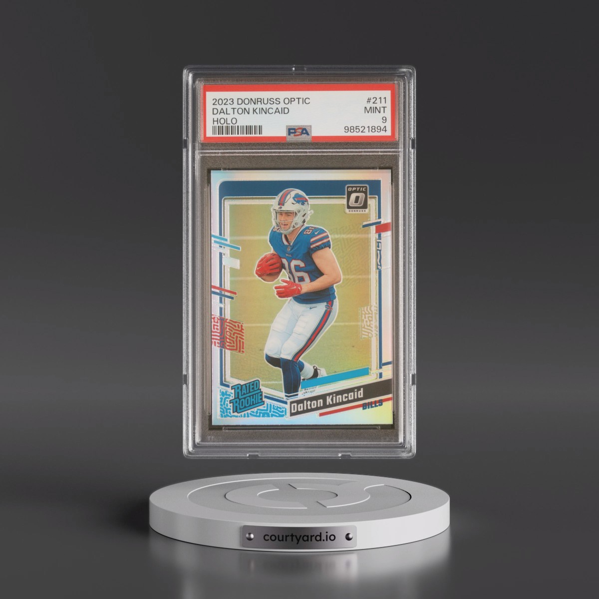 2023 Panini Donruss Optic #211 Dalton Kincaid - Holo (PSA 9 MINT)