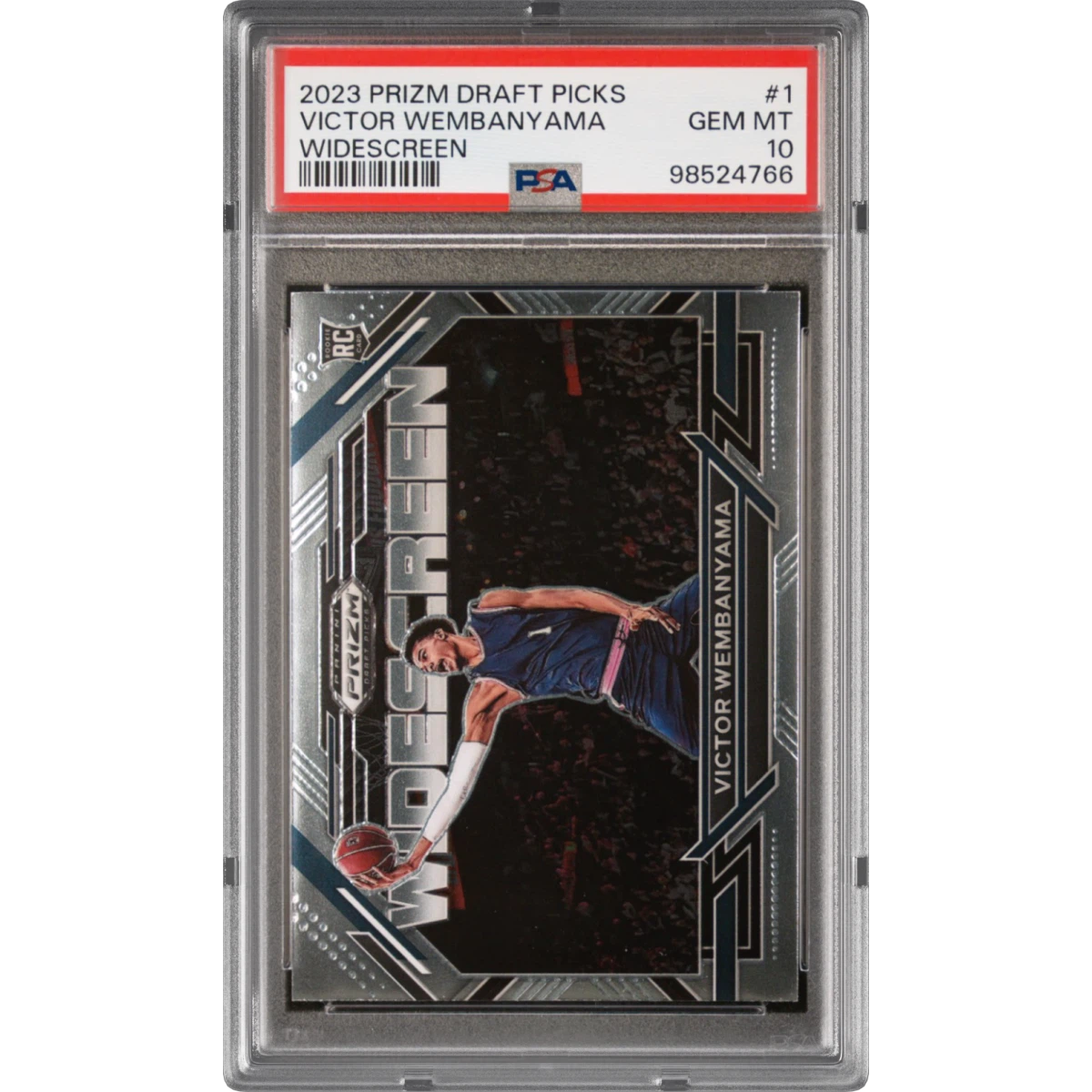 2023 Panini Prizm Draft Picks Widescreen #1 Victor Wembanyama (PSA 10 GEM MINT)