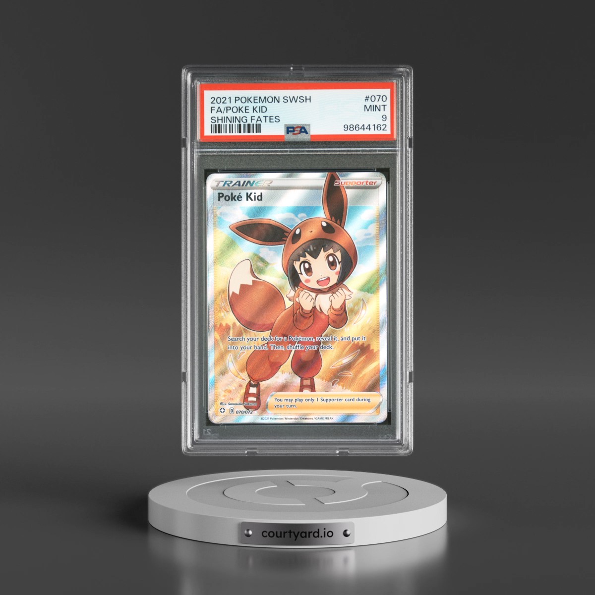 2021 Pokémon Sword & Shield Shining Fates #070 Poke Kid - Full Art (PSA 9 MINT)