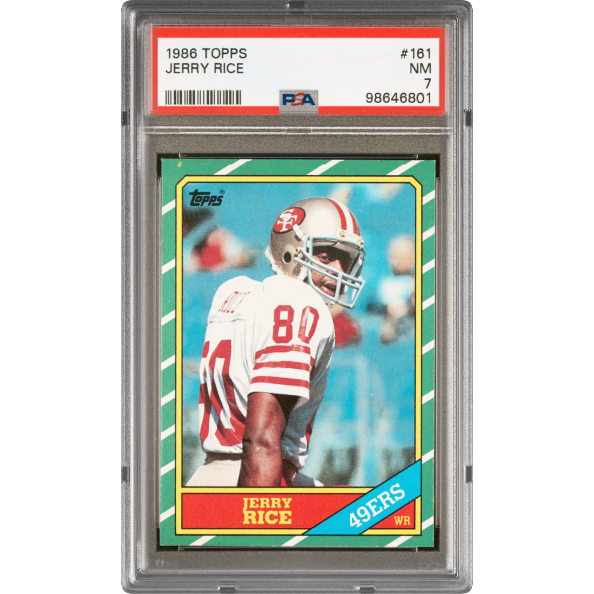 1986 Topps #161 Jerry Rice (PSA 7 NM)