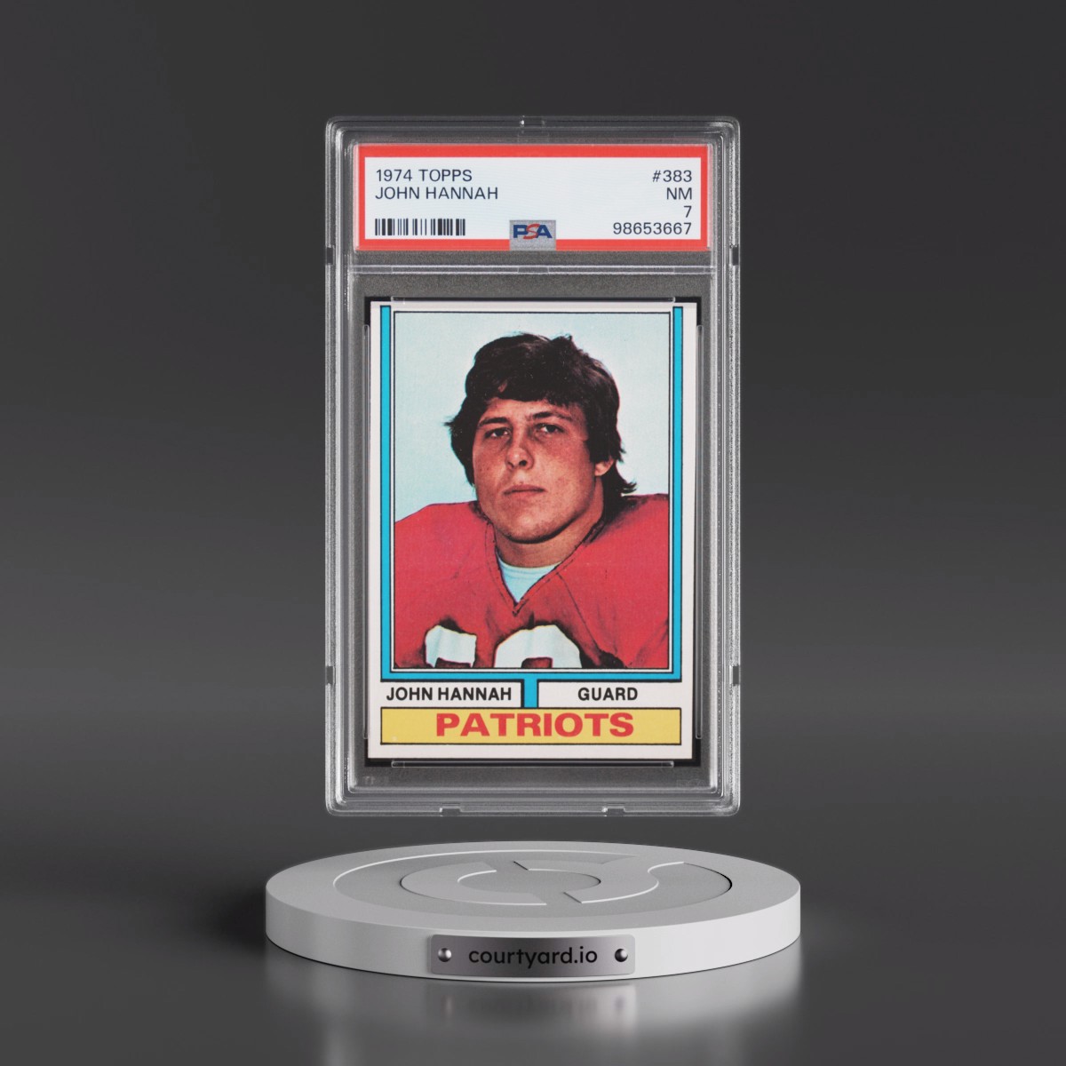 1974 Topps John Hannah #383 PSA 7