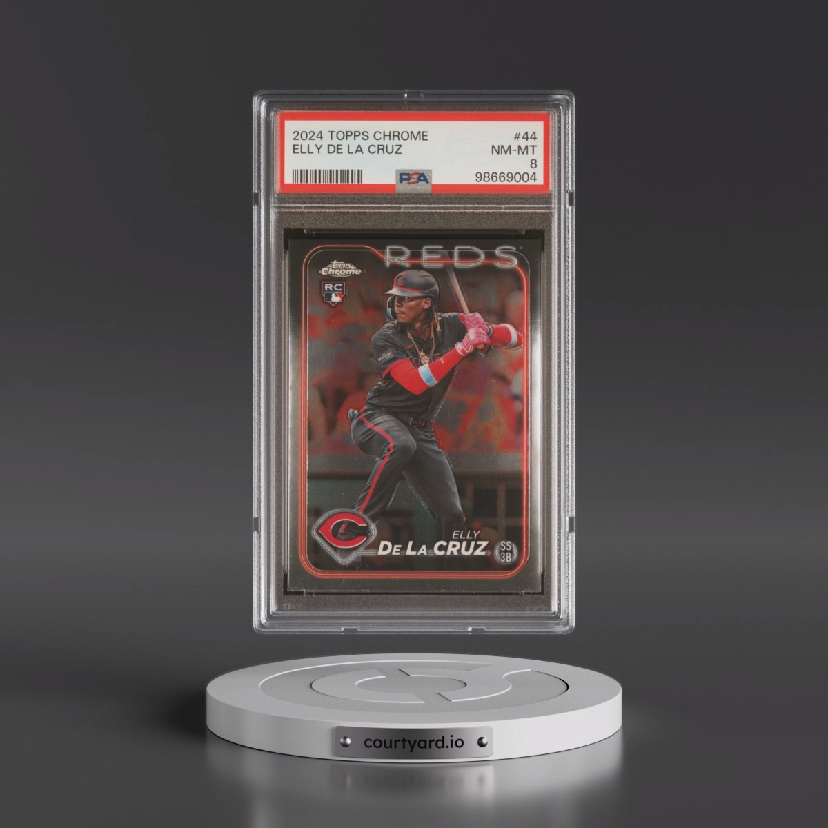 2024 Topps Chrome #44 Elly de La Cruz (PSA 8 NM-MT)