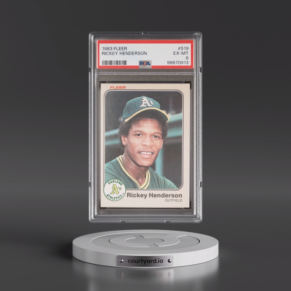 1983 Fleer Rickey Henderson #519 PSA 6