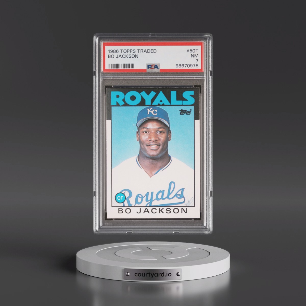 1986 Topps Traded #50T Bo Jackson (PSA 7 NM)