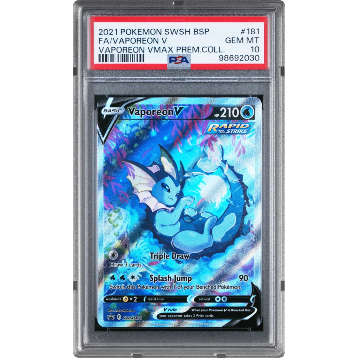 Vaporeon V card artwork