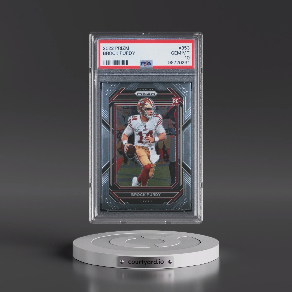2022 Panini Prizm #353 Brock Purdy (PSA 10 GEM MINT)