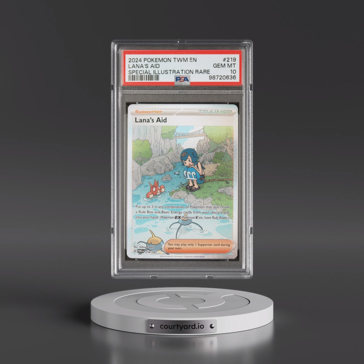 2024 Pokémon Twm EN-Twilight Masquerade #219 Lana's Aid - Special Illustration Rare (PSA 10 GEM MINT)