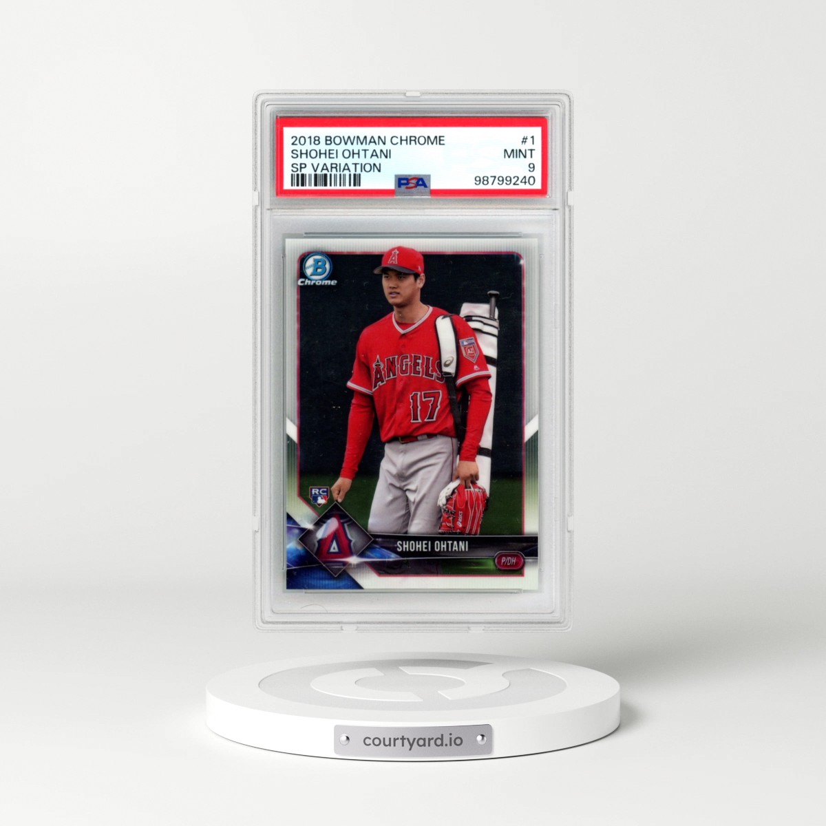 2018 Bowman Chrome #1 Shohei Ohtani - SP Variation (PSA 9 MINT)