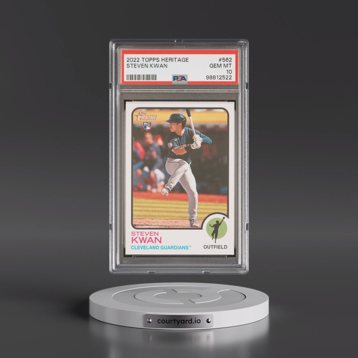 2022 Topps Heritage Steven Kwan #562 PSA 10