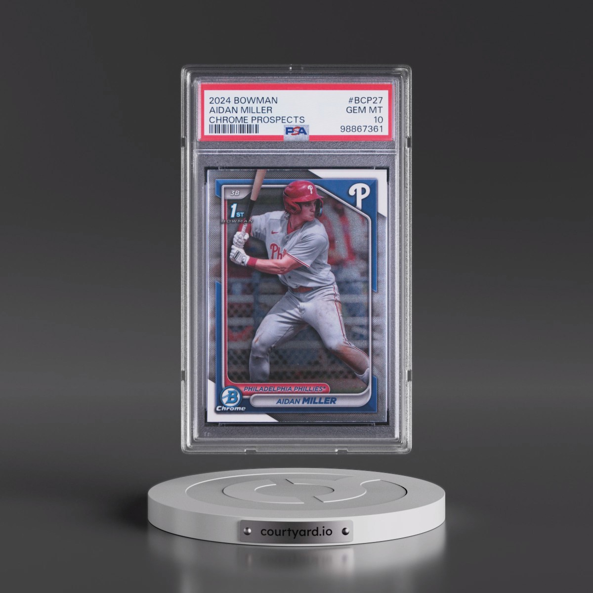 2024 Bowman Chrome Prospects #BCP27 Aidan Miller (PSA 10 GEM MINT)