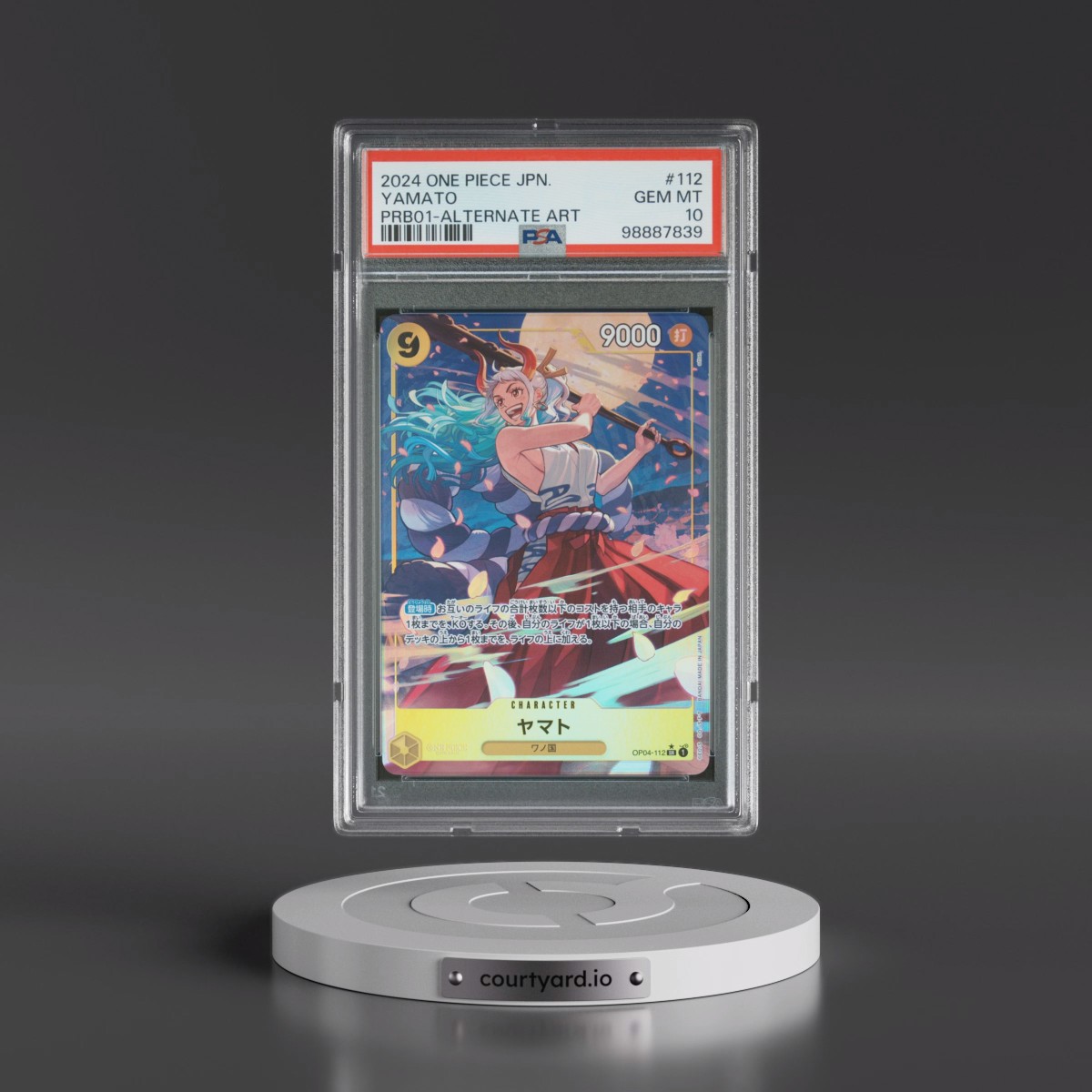 2024 One Piece Japanese PRB01-Premium Booster -One Piece Card the Best #112 Yamato - Alternate Art (PSA 10 GEM MINT)