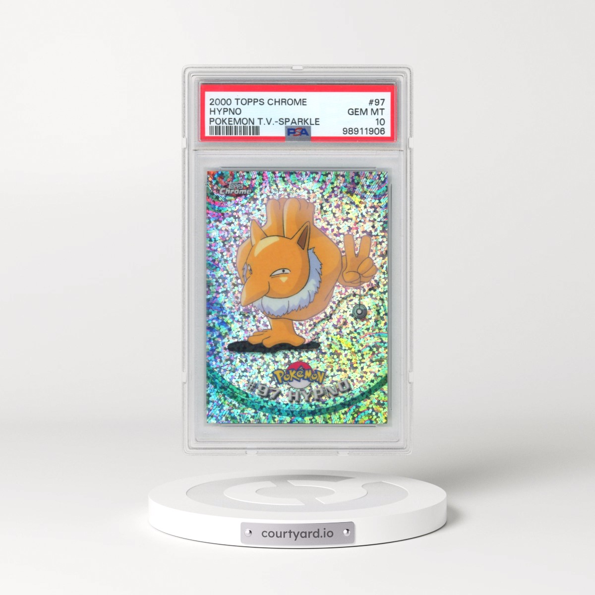 2000 Topps Chrome Pokémon T.V. #97 Hypno - Sparkle (PSA 10 GEM MINT)