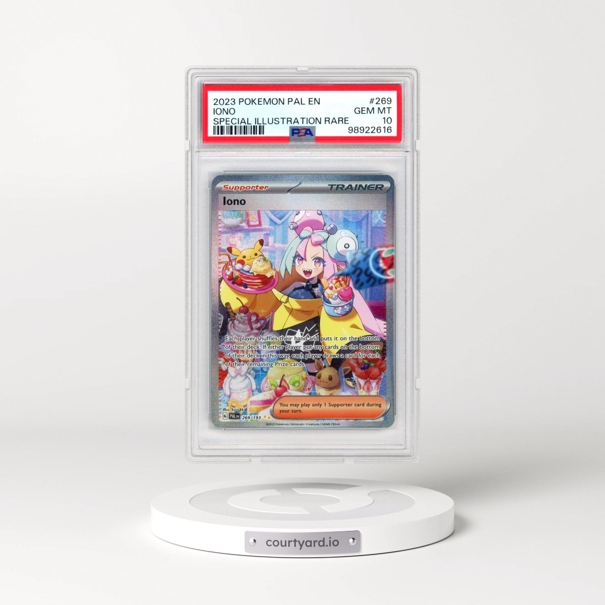 2023 Pokémon Pal EN-Paldea Evolved #269 Iono - Special Illustration Rare (PSA 10 GEM MINT)