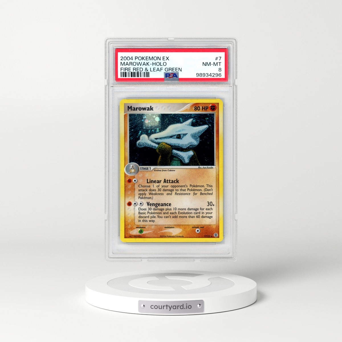2004 Pokémon EX Fire Red & Leaf Green #7 Marowak - Holo (PSA 8 NM-MT)