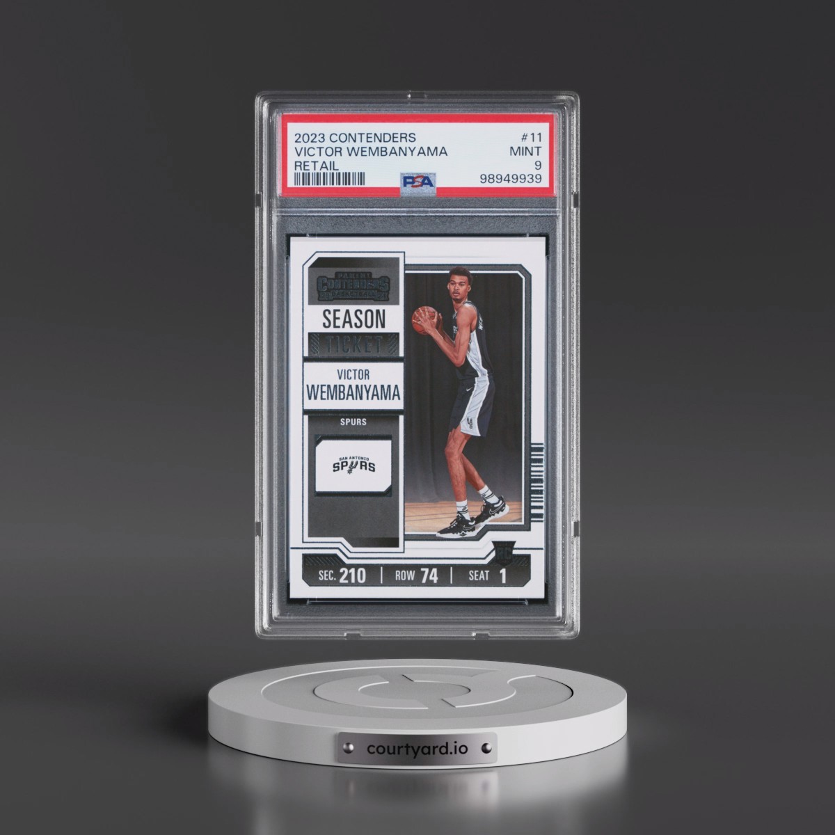 2023 Panini Contenders #11 Victor Wembanyama - Retail (PSA 9 MINT)