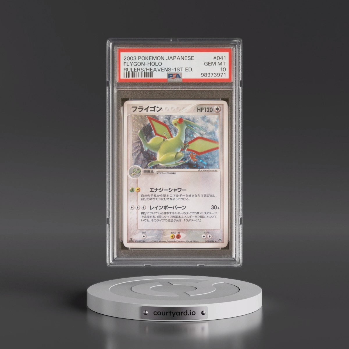 2003 Pokémon Rulers of the Heavens #041 Flygon - 1st Edition Holo (PSA 10 GEM MINT)