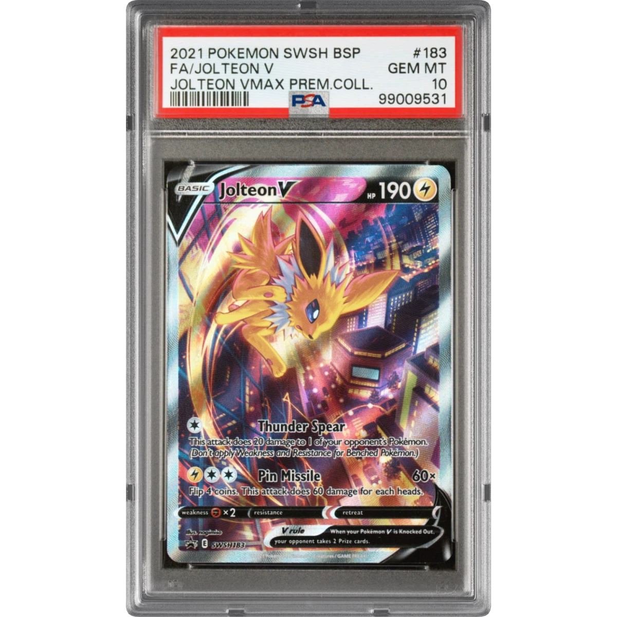 Jolteon V card artwork