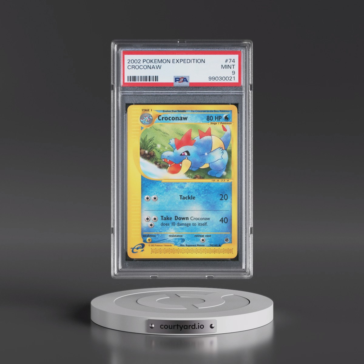 2002 Pokémon Expedition #74 Croconaw (PSA 9 MINT)