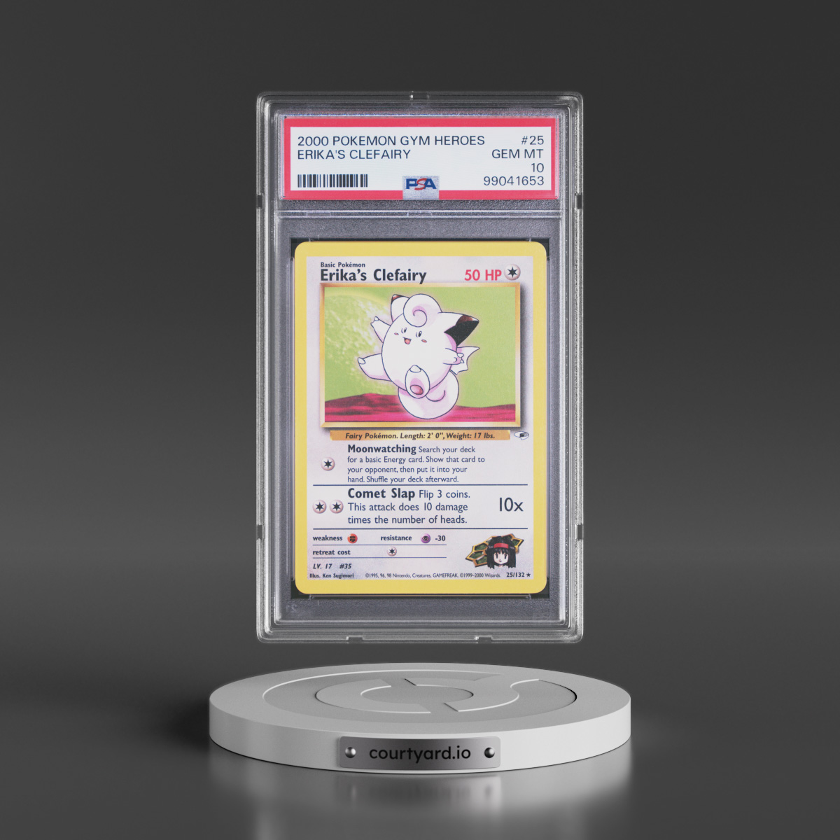 2000 Pokémon Gym Heroes #25 Erika's Clefairy (PSA 10 GEM MINT)