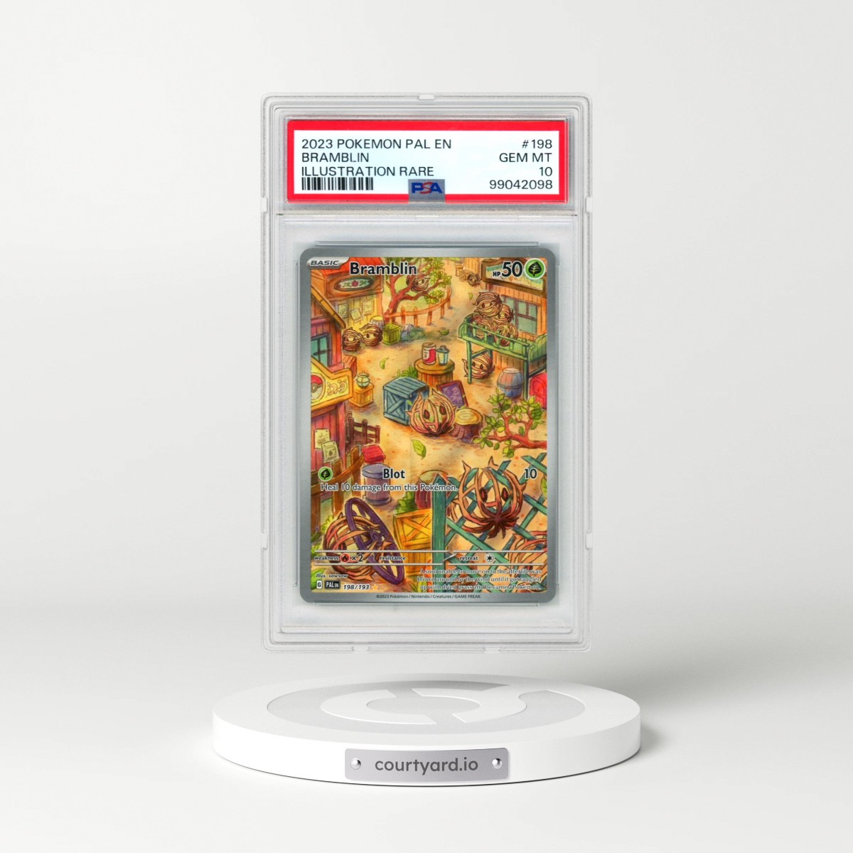 2023 Pokémon Pal EN-Paldea Evolved #198 Bramblin - Illustration Rare (PSA 10 GEM MINT)