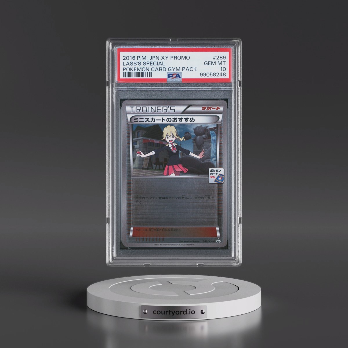 2016 Pokémon XY Promo #289 Lass's Special - Pokemon Card Gym Pack (PSA 10 GEM MINT)