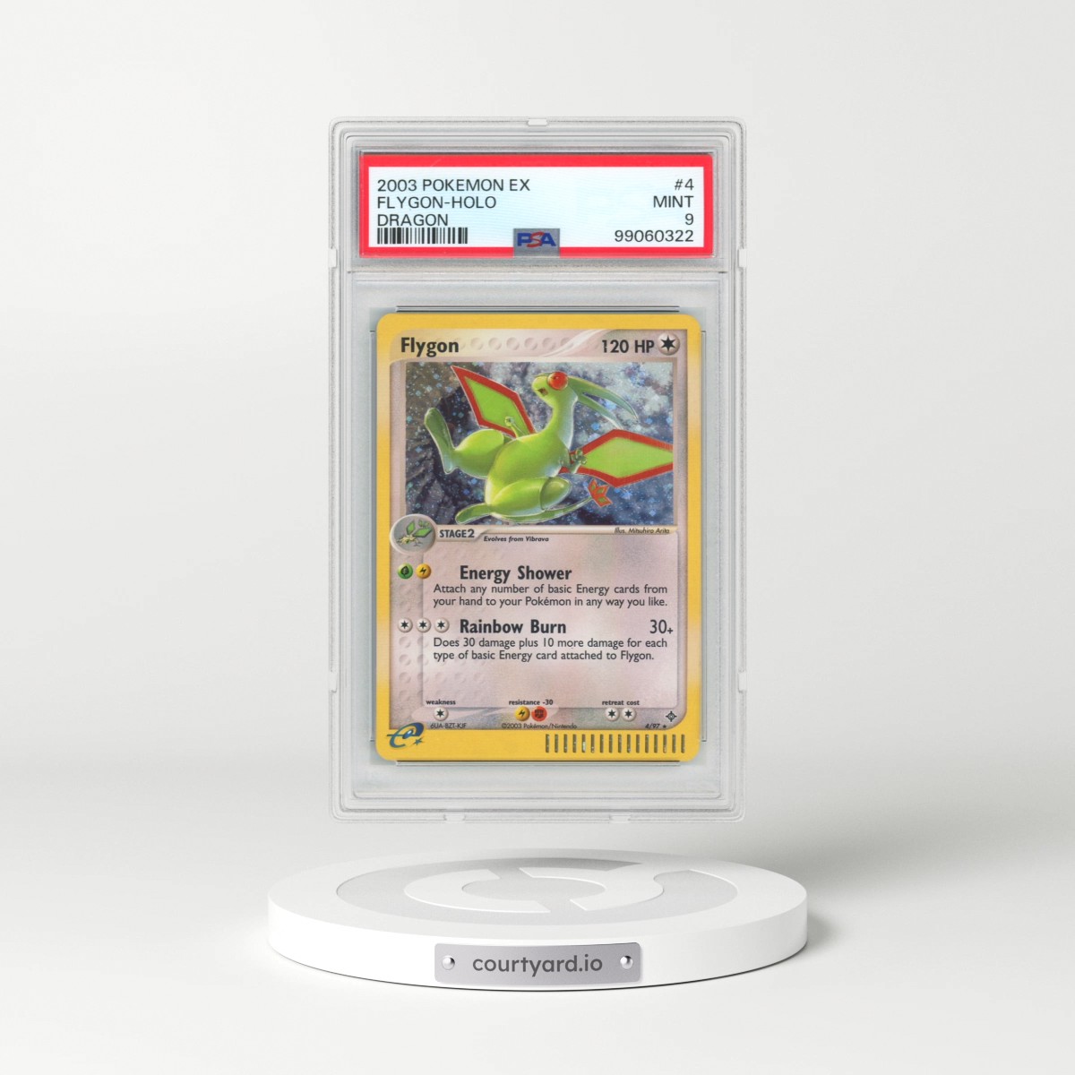 2003 Pokémon EX Dragon #4 Flygon - Holo (PSA 9 MINT)