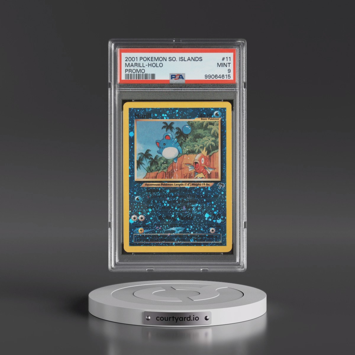 2001 Pokémon Southern Islands Promo #11 Marill - Holo (PSA 9 MINT)