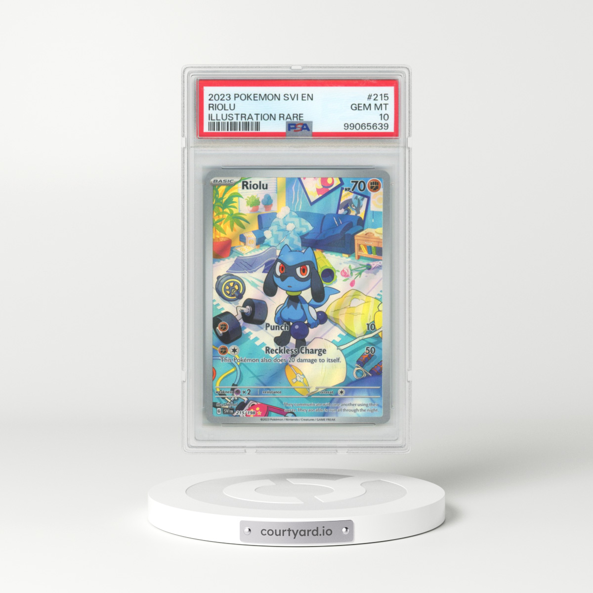 2023 Scarlet & Violet #215 Riolu - Illustration Rare (PSA 10 GEM MINT)