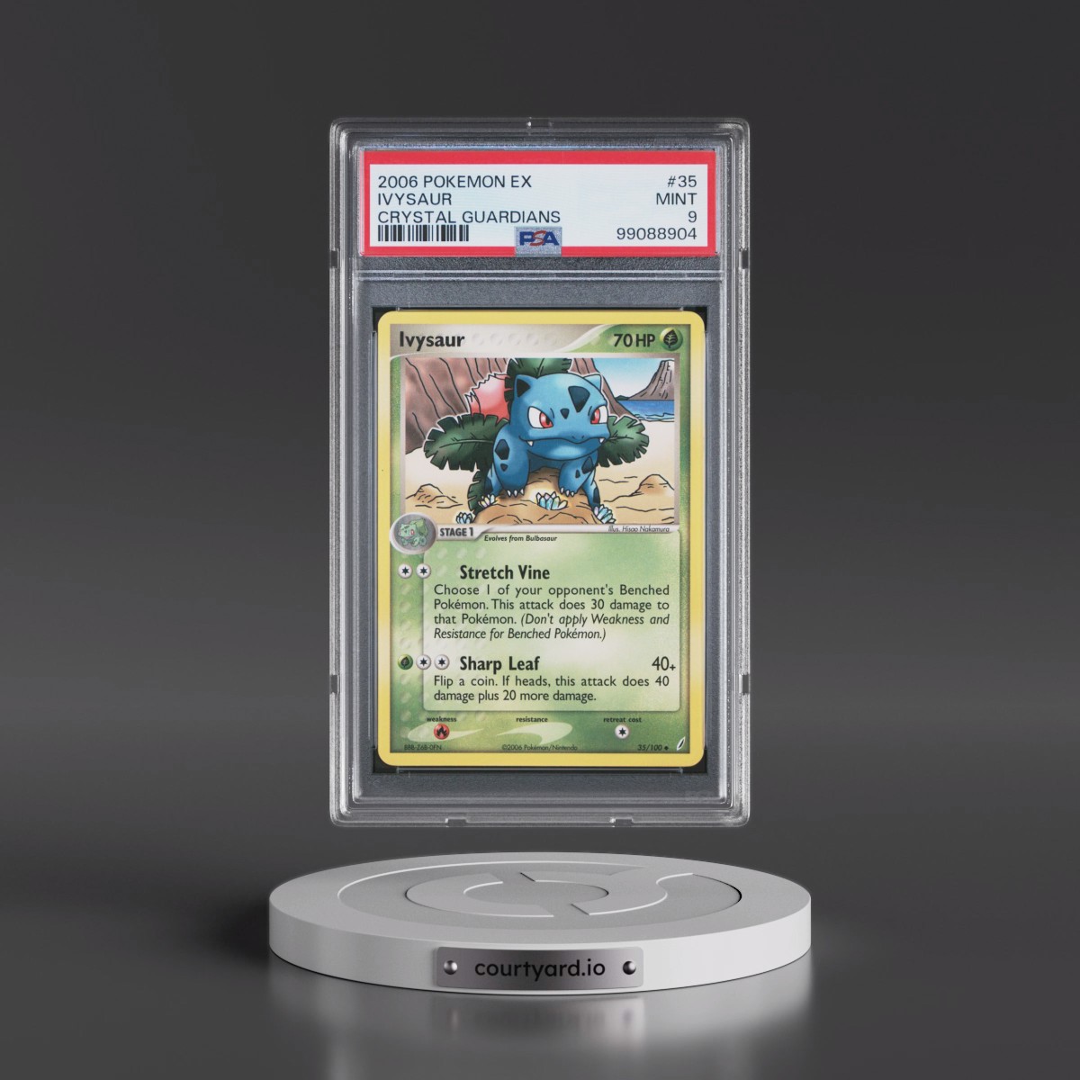 2006 Pokémon EX Crystal Guardians #35 Ivysaur (PSA 9 MINT)